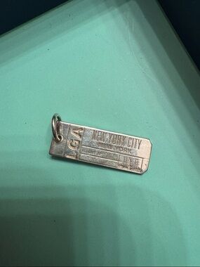 New York City Silver LGA Tag Charm